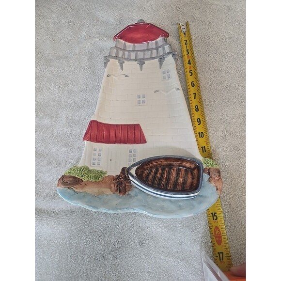 Burton And Burton Lighthouse Ocean Serving Dish Chips And Dip - Picture 7 of 10
